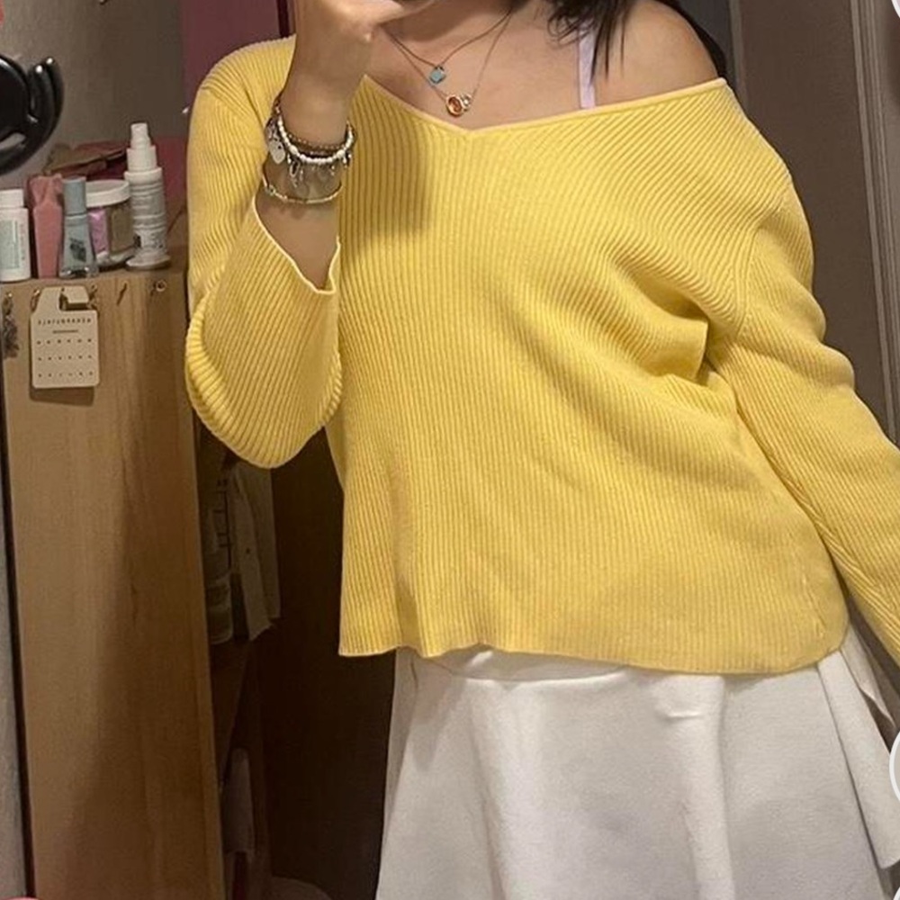 luxe yellow sweater